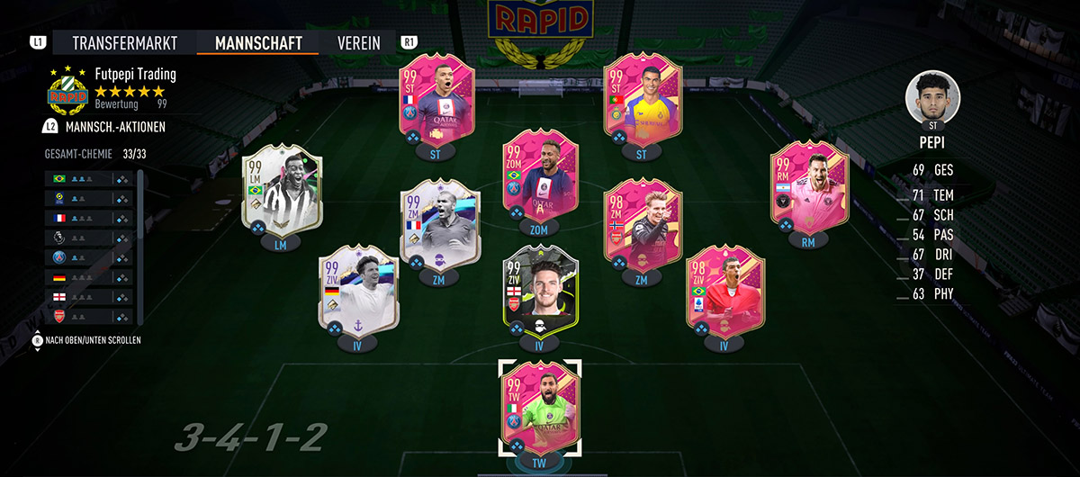 FIFA 23 FUT Dream-Team von Futpepi